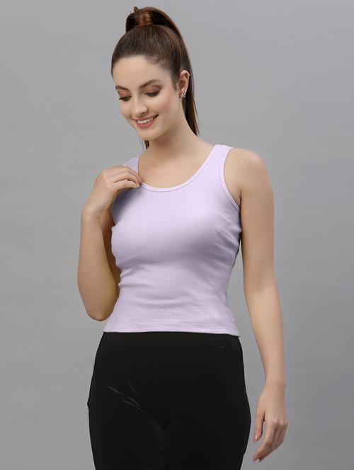 women's solid round neck top - 18949432 - Standard Image - 0