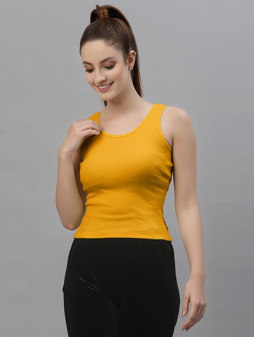 women's crop round neck top - 18949436 - Standard Image - 0