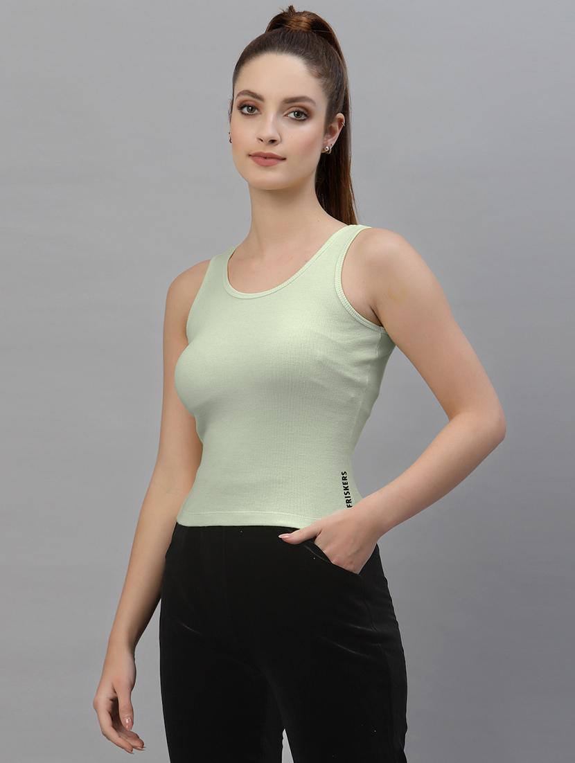 women's crop round neck top - 18949438 -  Standard Image - 1