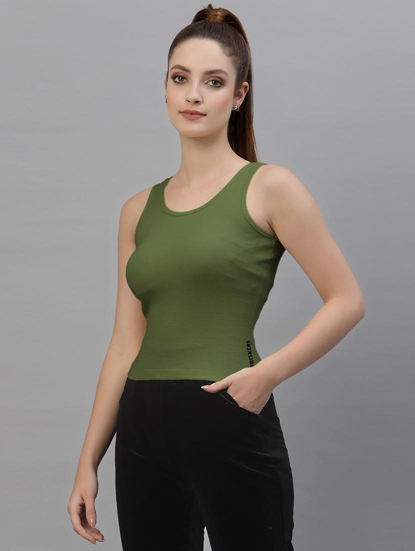 women's crop round neck top - 18949439 -  Standard Image - 1
