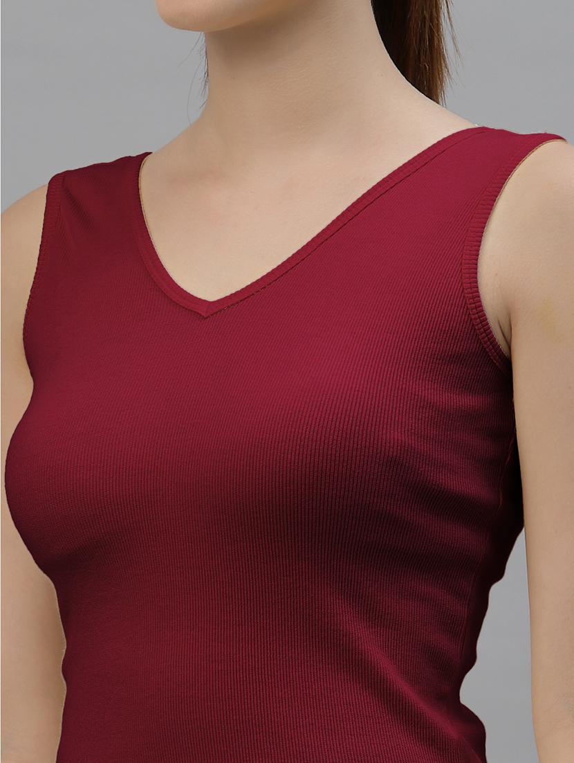 women's crop round neck top - 18949459 - Standard Image - 4