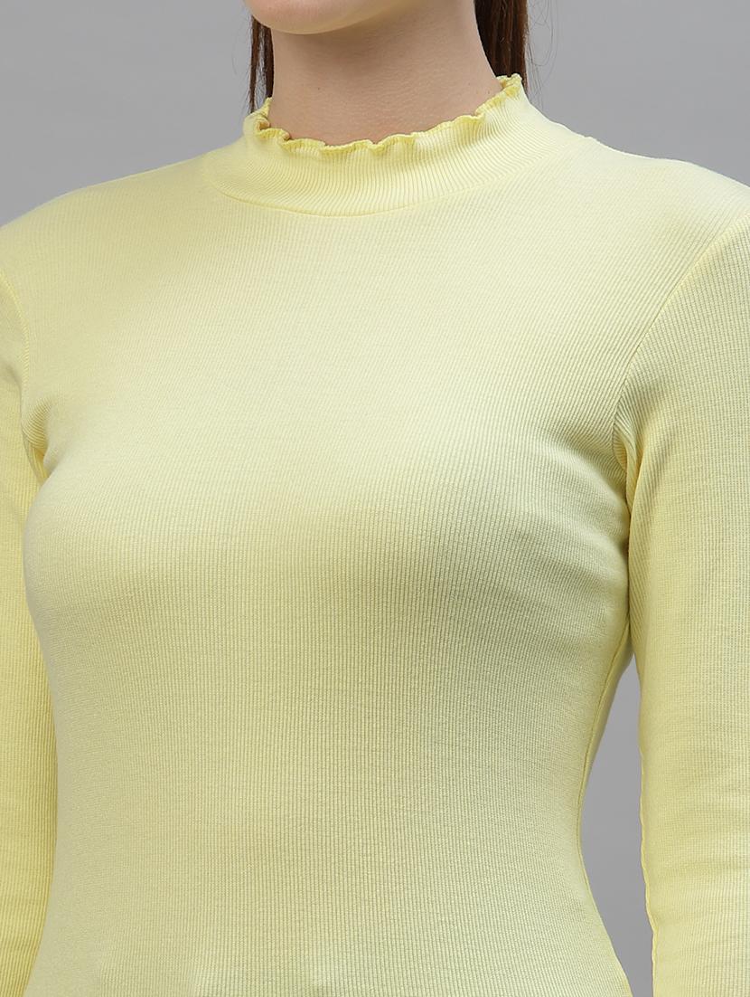 yellow cotton regular top - 18949484 - Standard Image - 4
