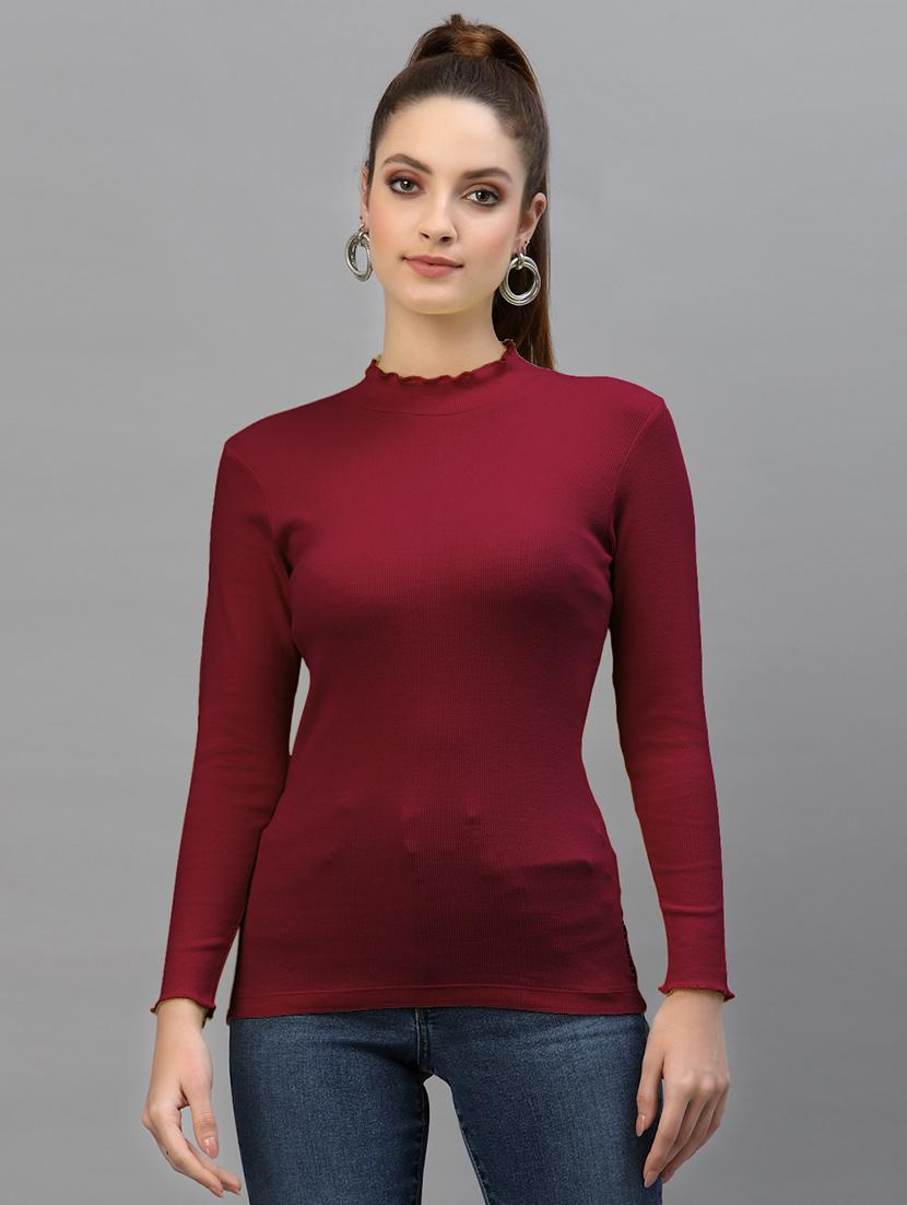 women's straight turtle neck top - 18949487 - Zoom Image - 0
