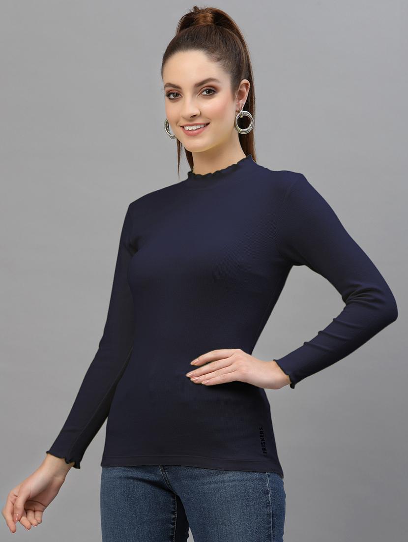 blue cotton regular top - 18949489 - Standard Image - 1