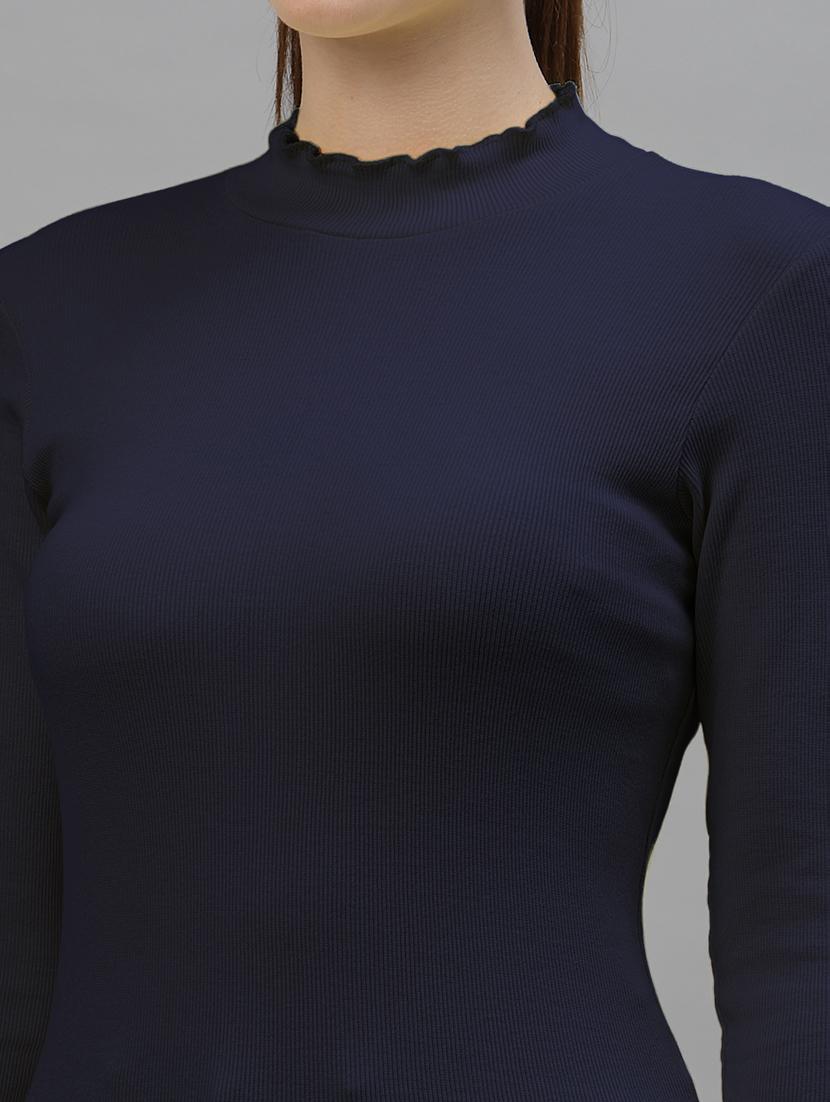 blue cotton regular top - 18949489 - Standard Image - 4