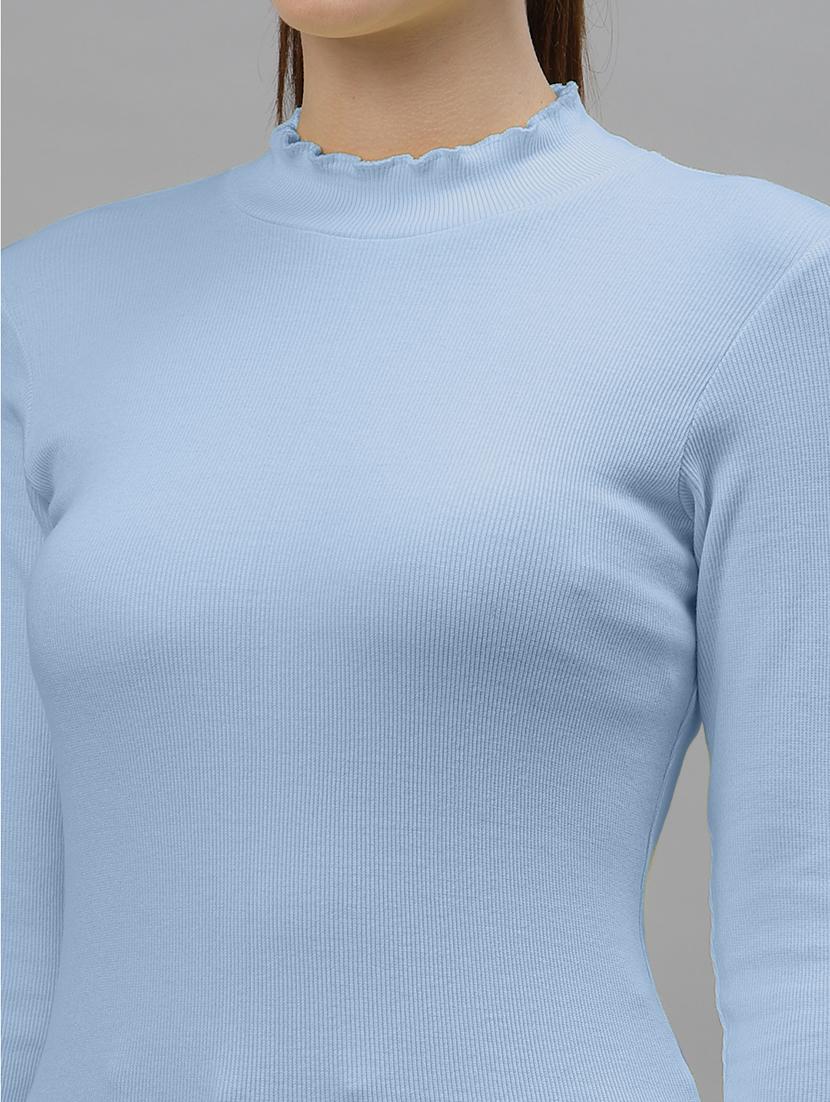 women's straight turtle neck top - 18949491 - Standard Image - 4