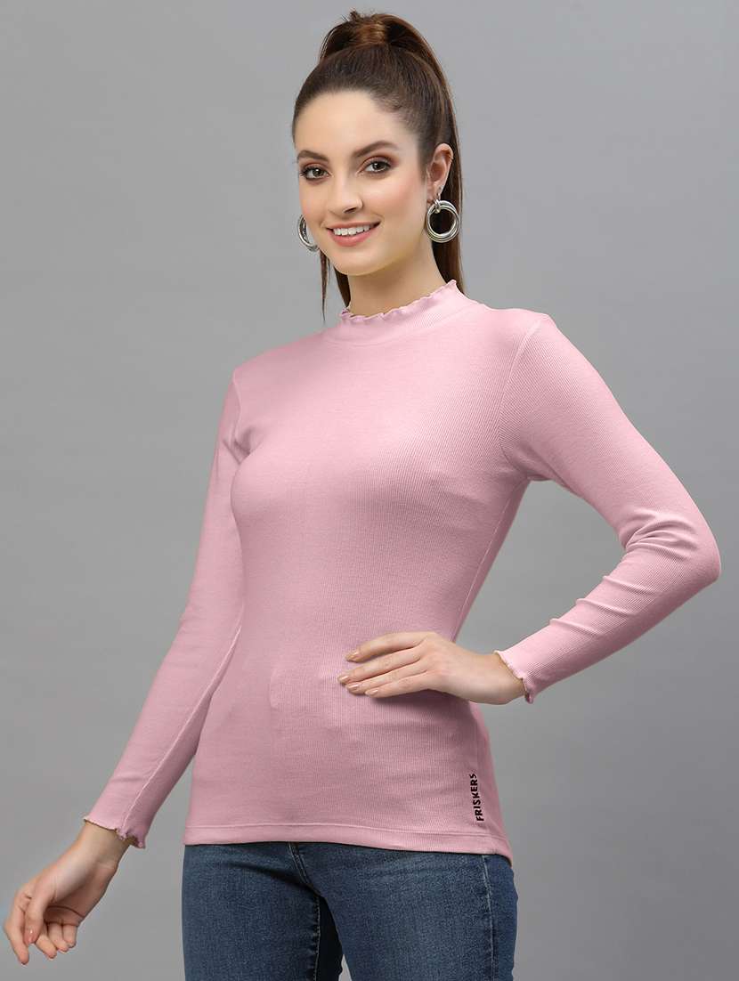 pink cotton regular top - 18949493 - Standard Image - 1