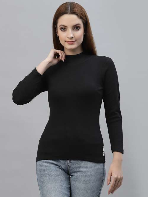 women's straight mock neck top - 18949496 - Standard Image - 0