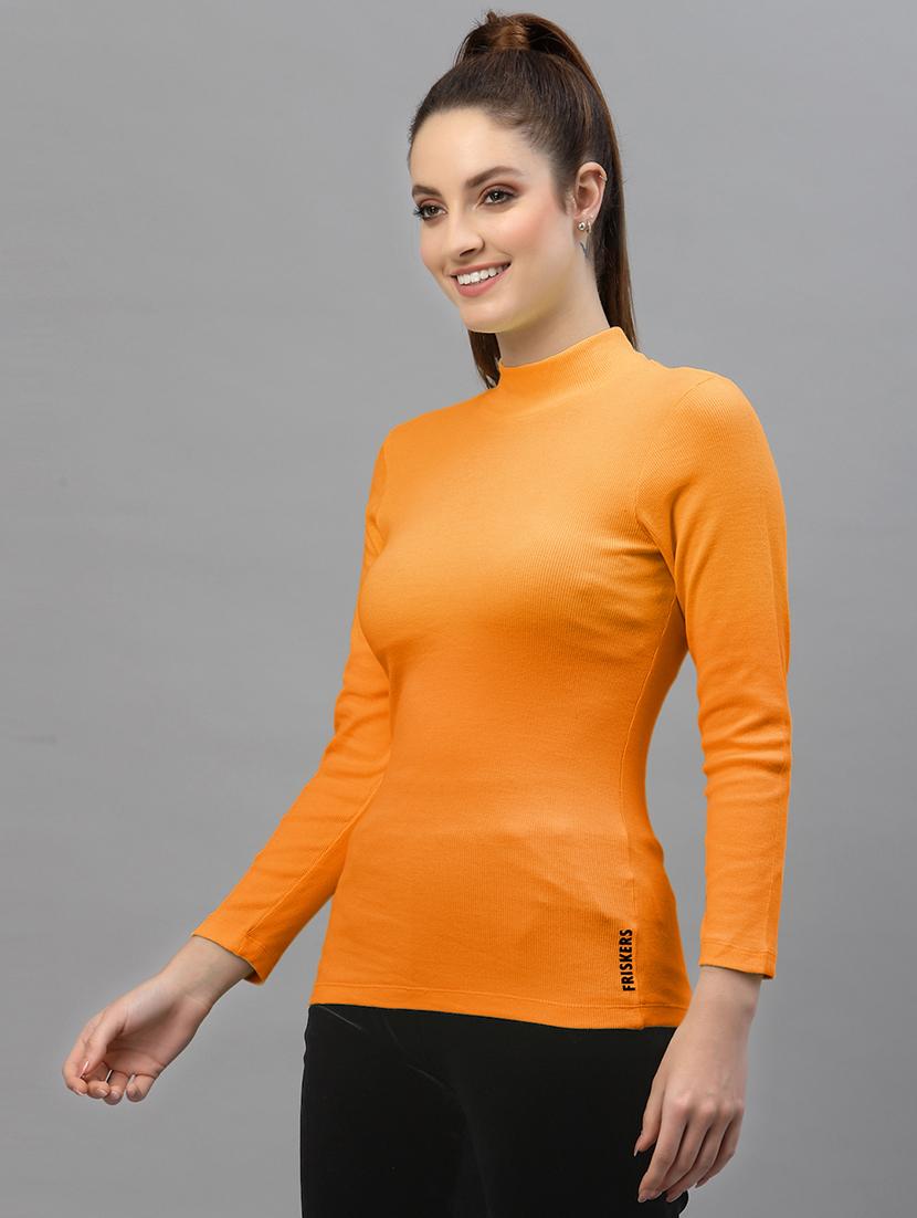 women's straight high neck top - 18949499 - Standard Image - 1
