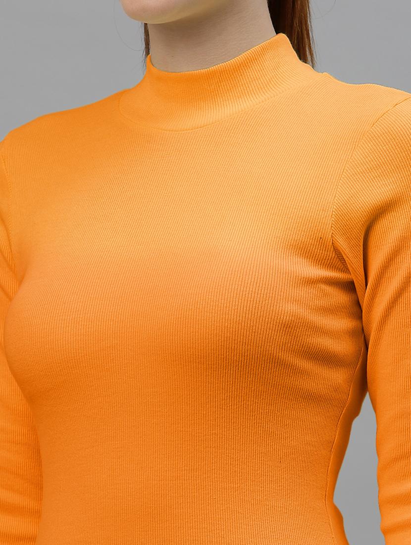 women's straight high neck top - 18949499 - Standard Image - 4