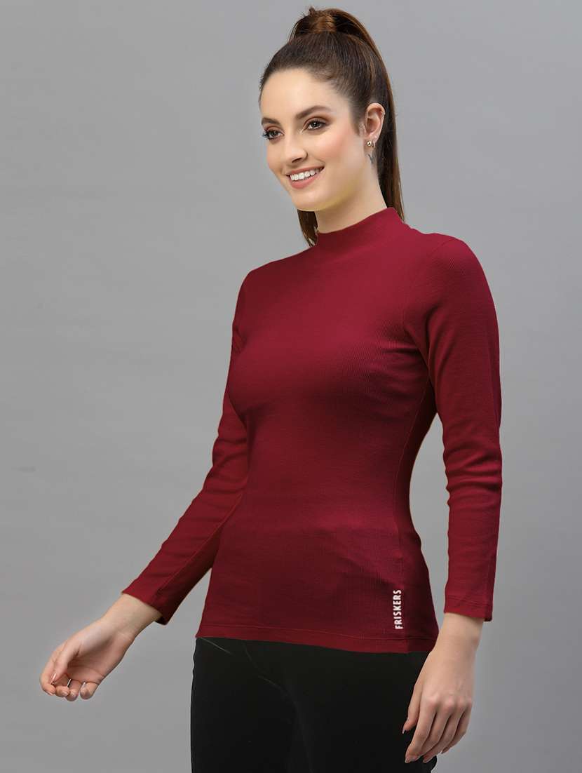women's straight turtle neck top - 18949501 -  Standard Image - 1