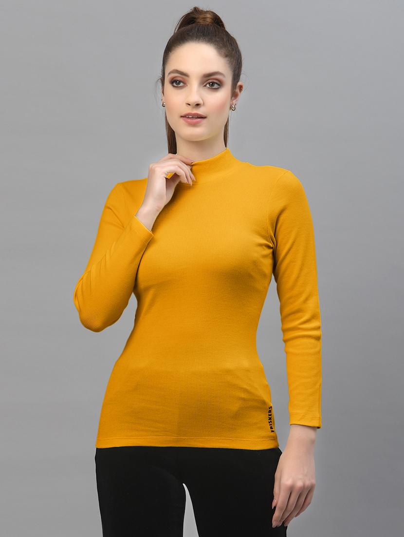 gold cotton regular top - 18949506 - Zoom Image - 0