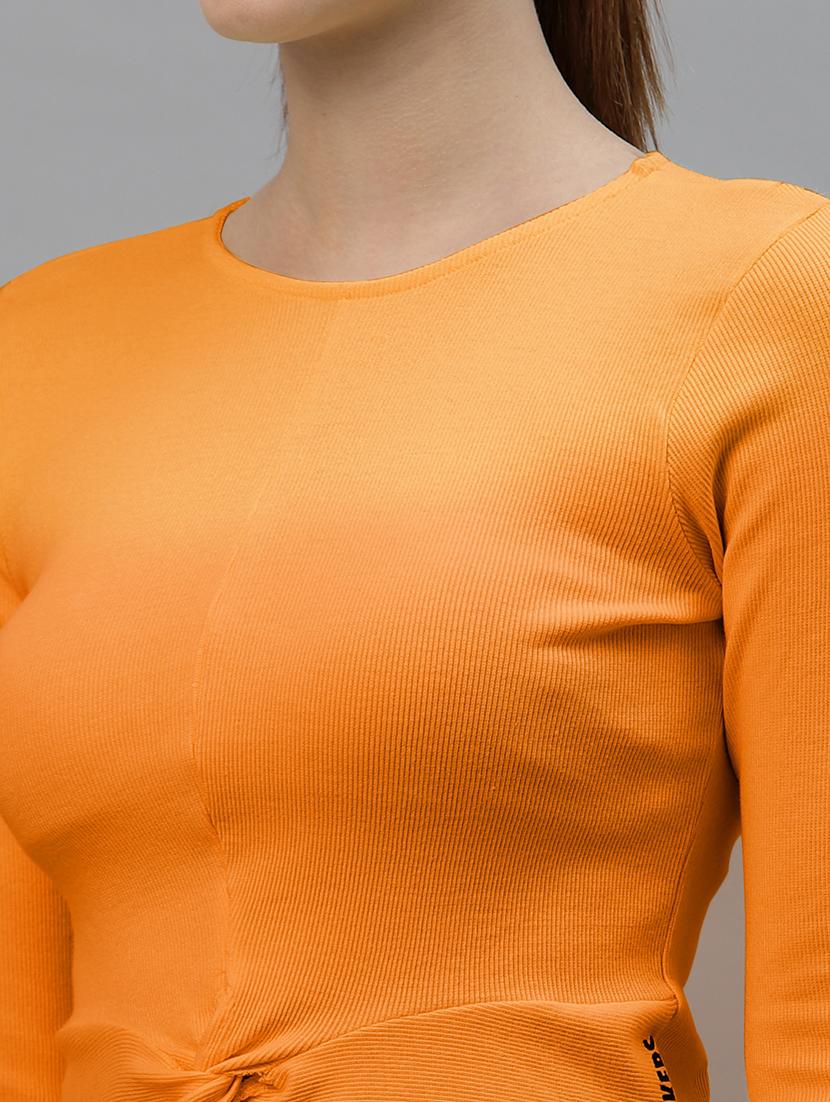 women's straight round neck top - 18949513 - Standard Image - 4