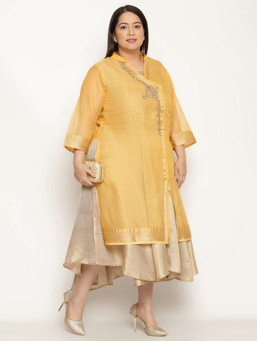 women's layered kurta - 18950707 - Standard Image - 4