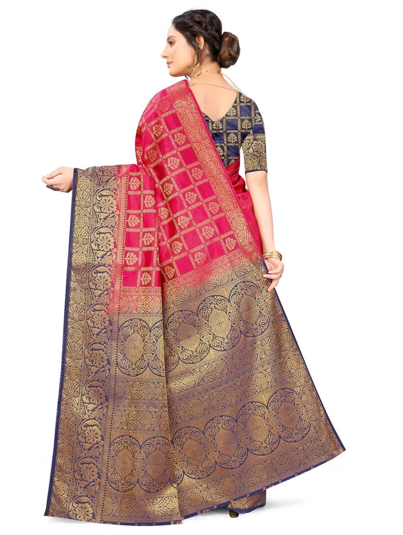 women's banarasi saree with blouse - 18950916 -  Standard Image - 1