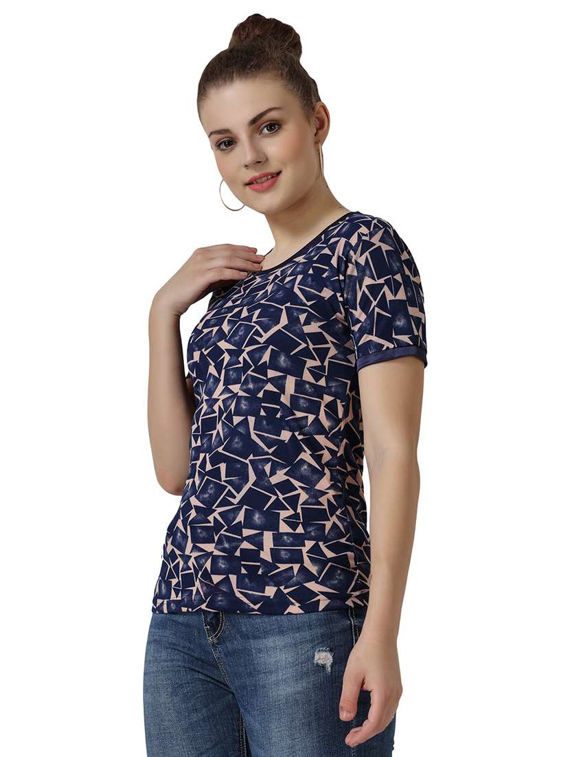 women's regular round neck top - 18951012 -  Standard Image - 1