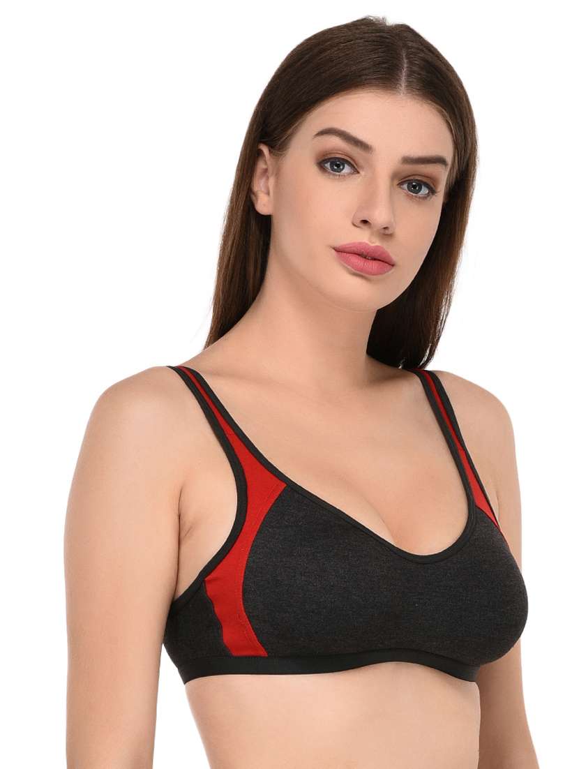 non padded sports bra - 18951062 -  Standard Image - 1