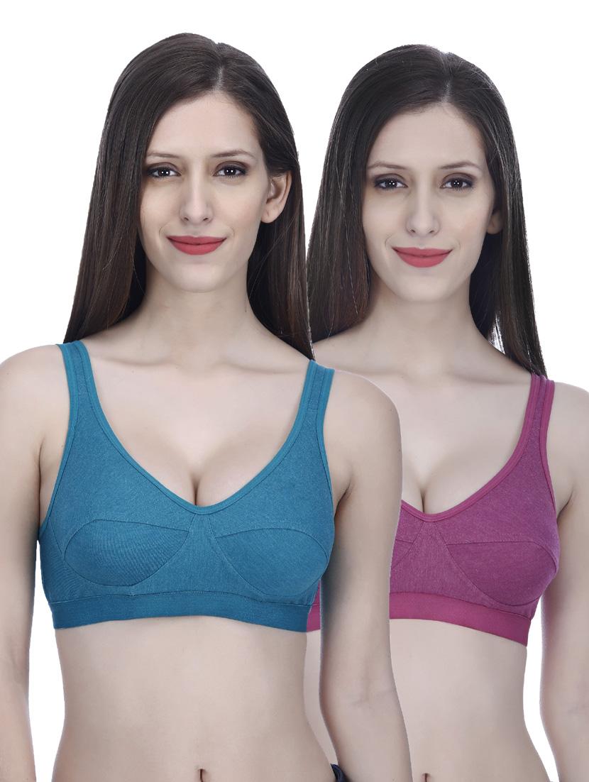 pack of 2 non padded sports bra - 18951076 - Zoom Image - 0