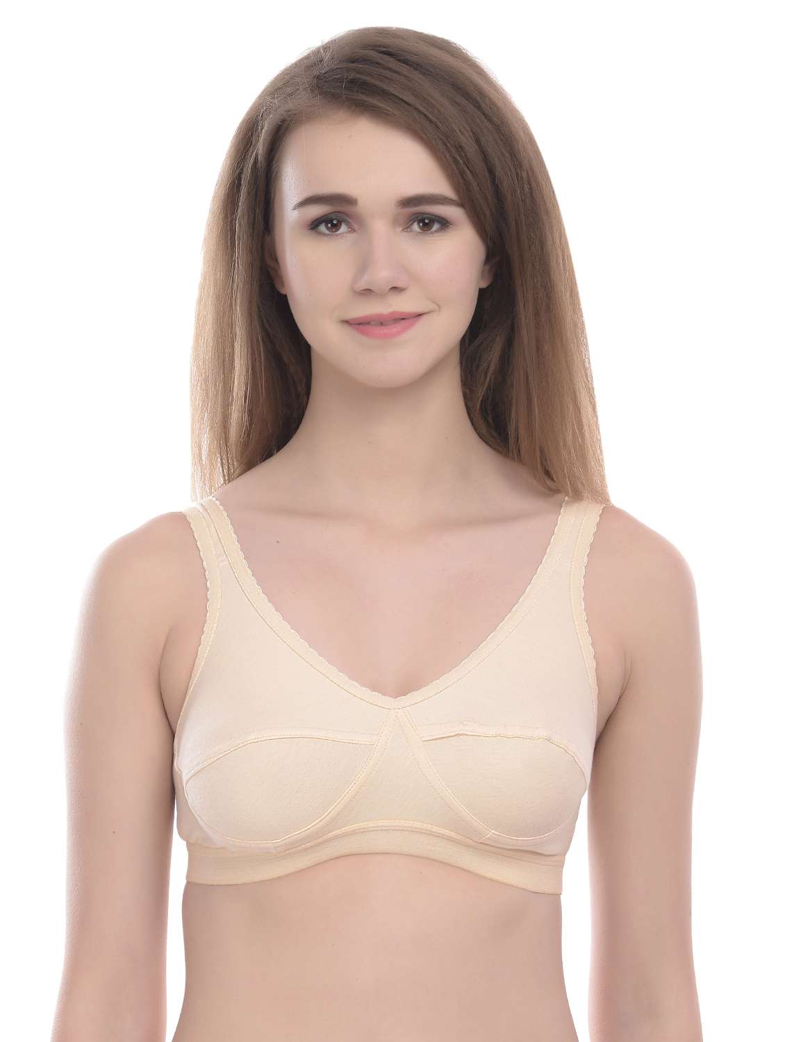 pack of 2 solid regular bra - 18951077 -  Standard Image - 1