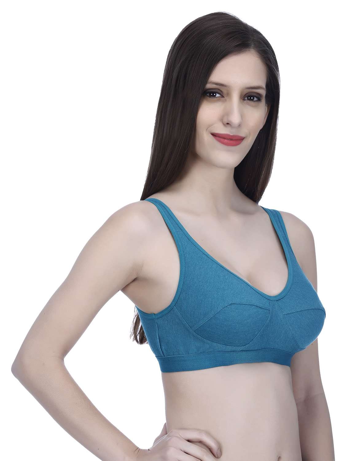 pack of 3 solid regular bra - 18951101 -  Standard Image - 4
