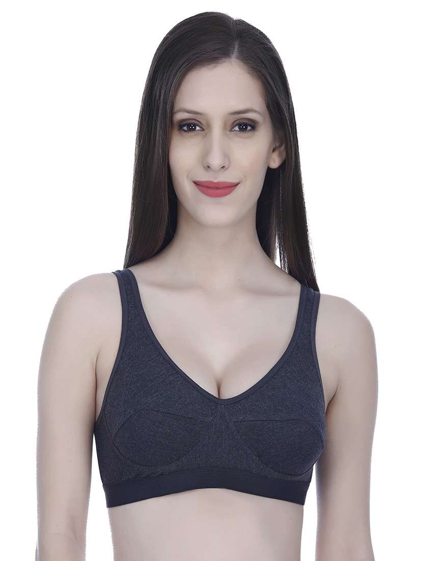 pack of 3 solid regular bra - 18951102 -  Standard Image - 1