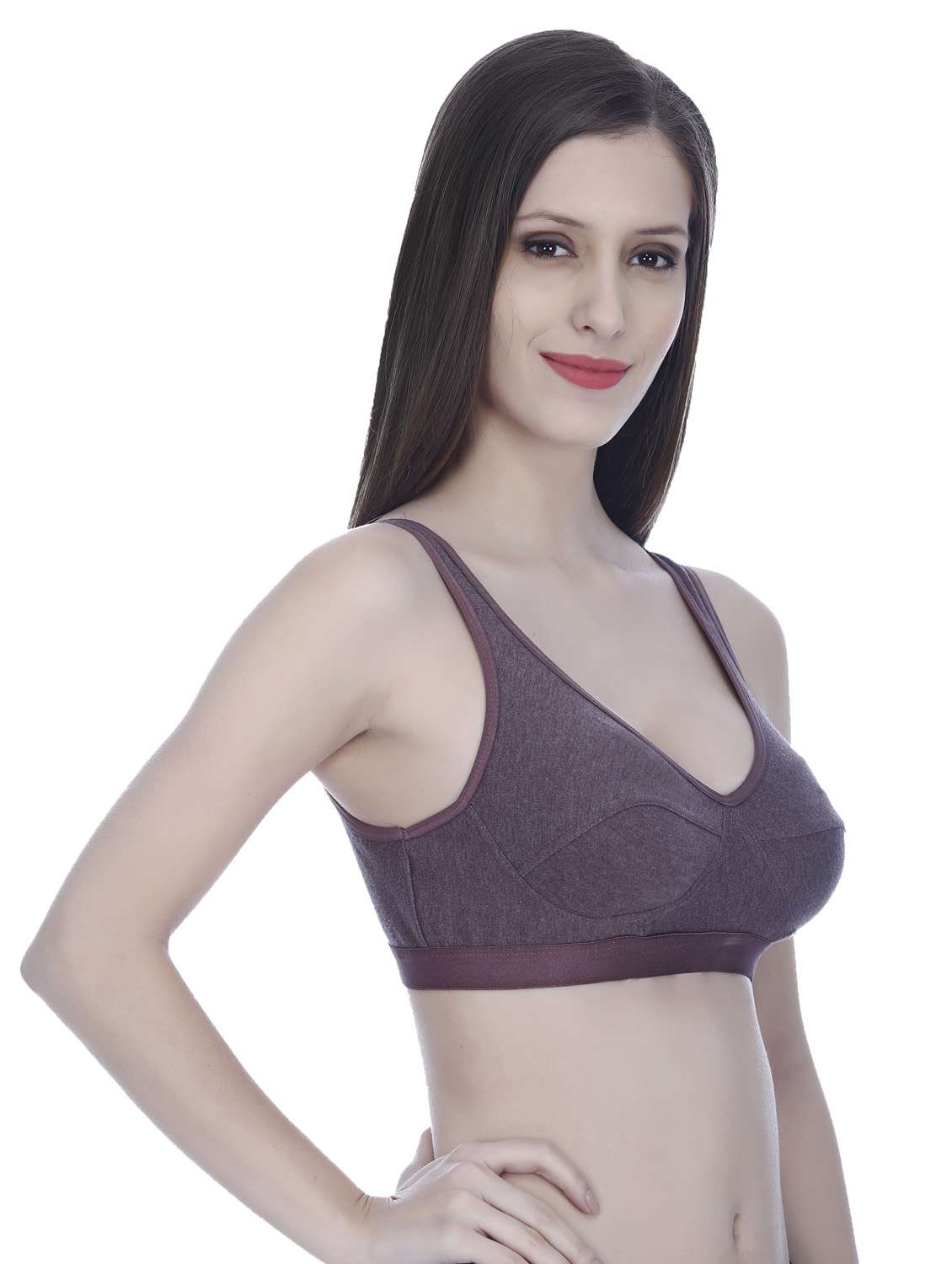 pack of 3 solid regular bra - 18951102 -  Standard Image - 4