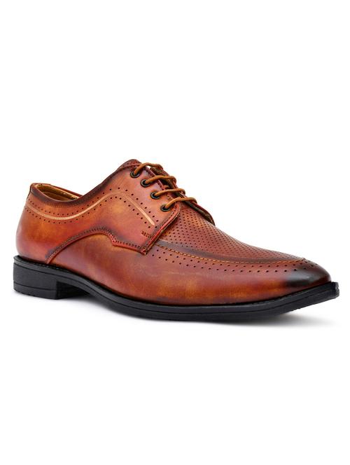 tan lace up shoe - 18951419 - Standard Image - 0