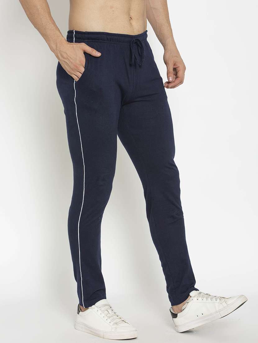 dark blue full length track pant - 18952148 - Standard Image - 1