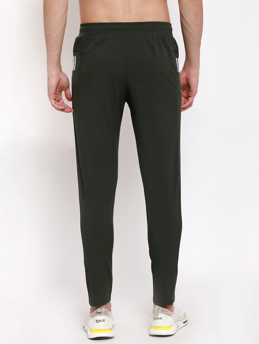 green cotton blend track pant - 18952342 -  Standard Image - 1