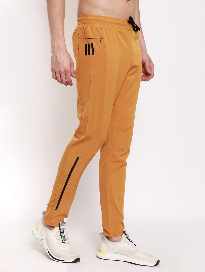 yellow cotton blend track pant - 18952343 -  Standard Image - 1