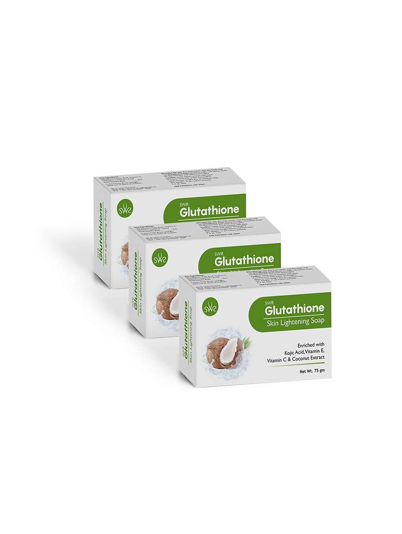  pack off 3 glutathione soap with coconut extract for skin whitening & brightening