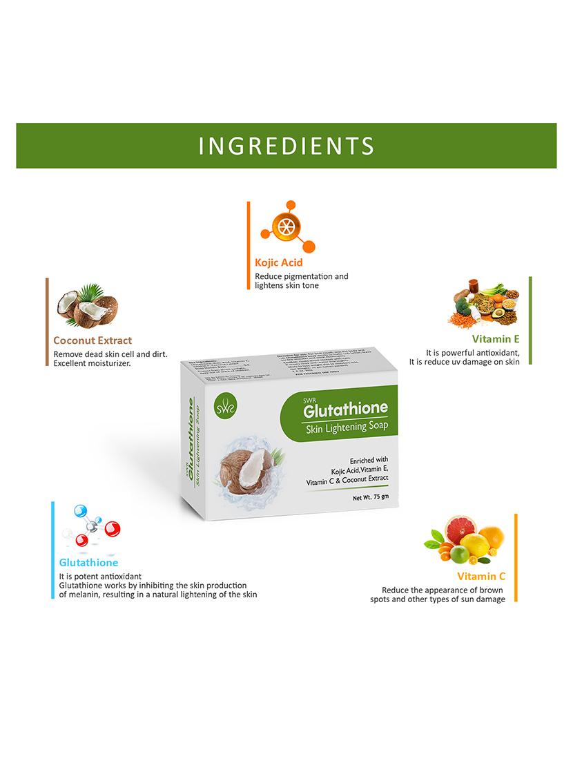 pack off 8 glutathione soap with coconut extract for skin whitening & brightening - 18959366 - Standard Image - 1