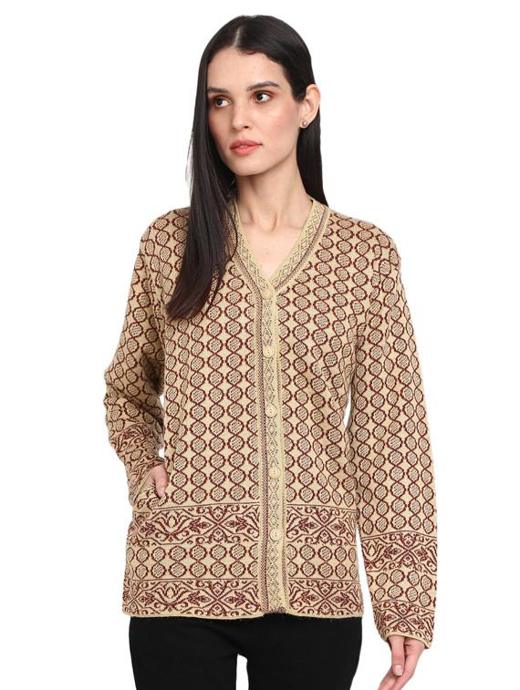 v neck solid cardigan - 18961432 - Standard Image - 1