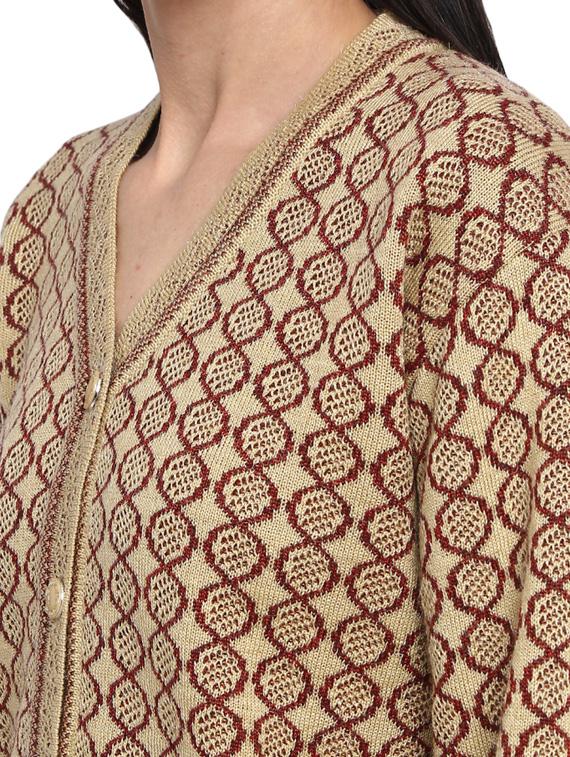 v neck solid cardigan - 18961432 - Standard Image - 4