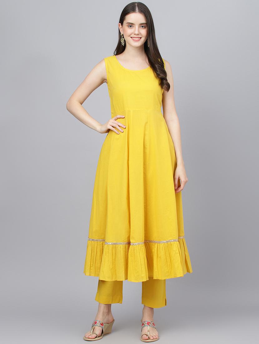 women three quarter sleeve kurta pant with dupatta set - 18961535 -  Standard Image - 1
