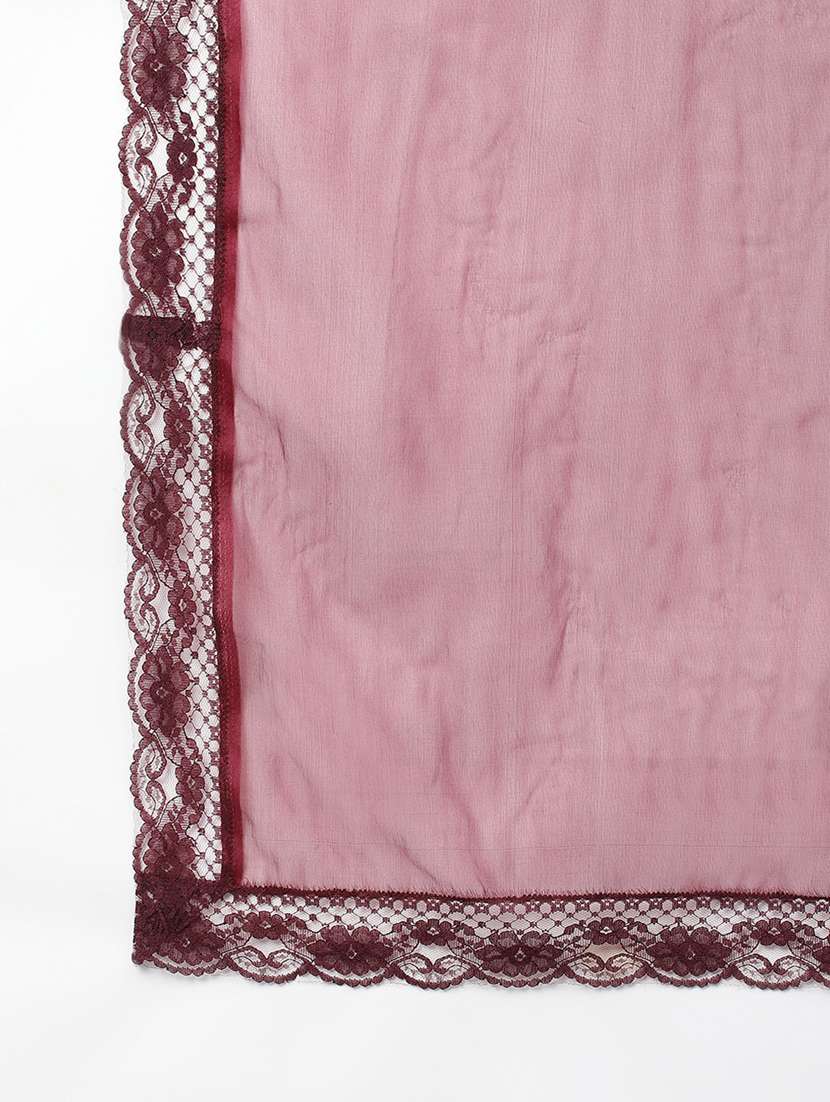 women burgundy floral kurta pant set with dupatta - 18961551 -  Standard Image - 6