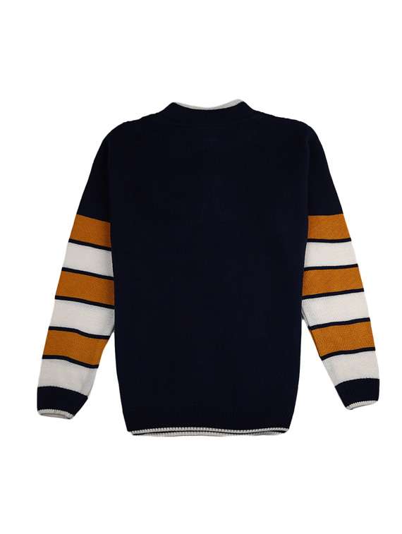 boys crew neck printed sweater - 18961571 -  Standard Image - 1