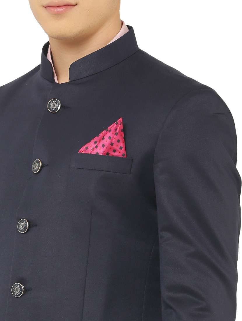 cotton blend casual blazer - 18961923 - Standard Image - 4