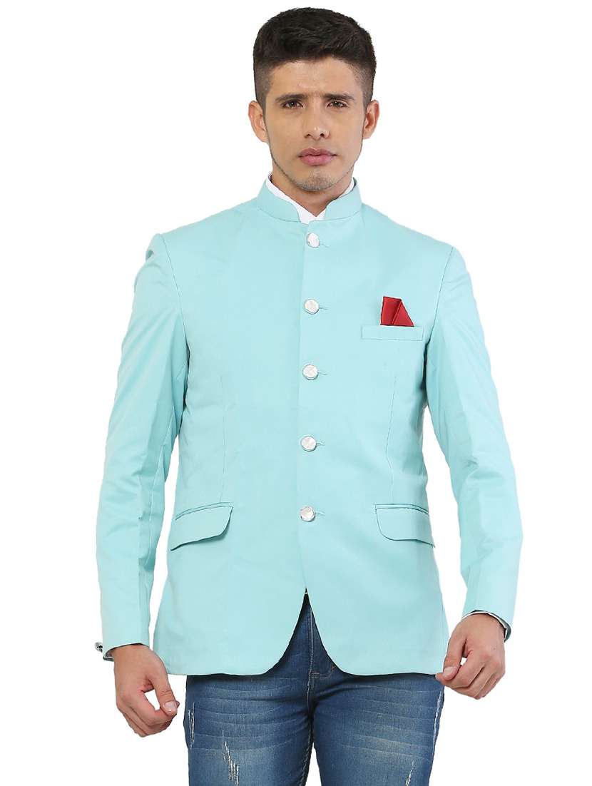 cotton blend casual blazer - 18961925 - Standard Image - 1