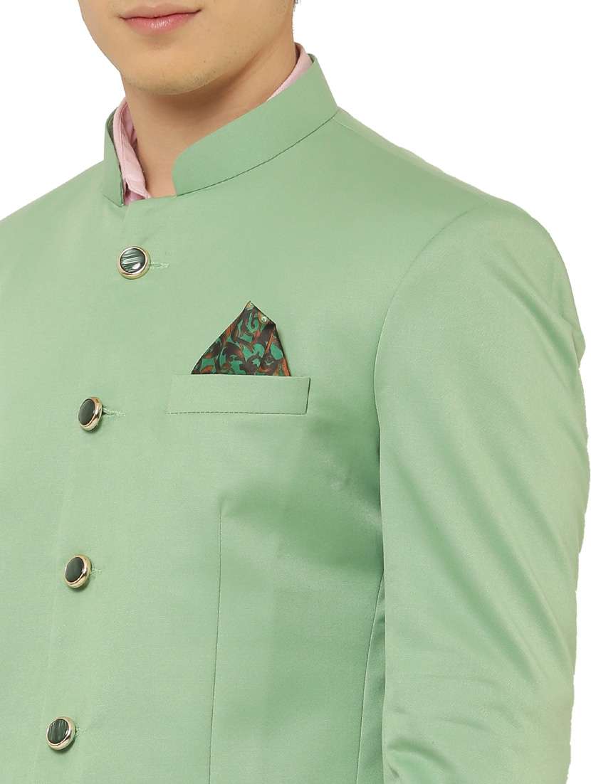 cotton blend casual blazer - 18961928 - Standard Image - 4