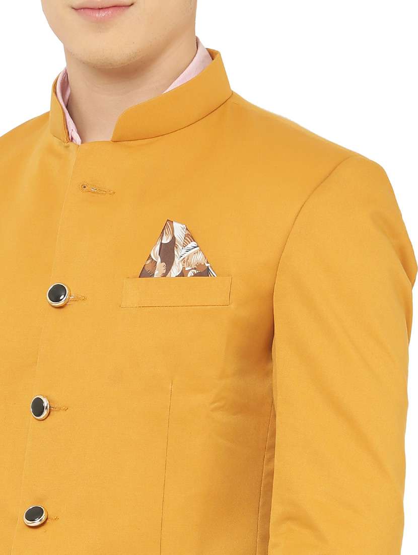 cotton blend casual blazer - 18961929 - Standard Image - 4