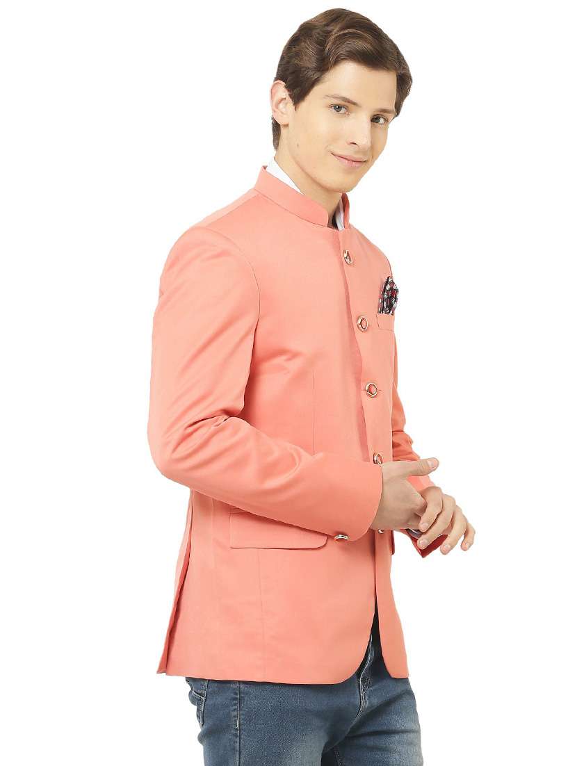 cotton blend casual blazer - 18961930 - Standard Image - 1