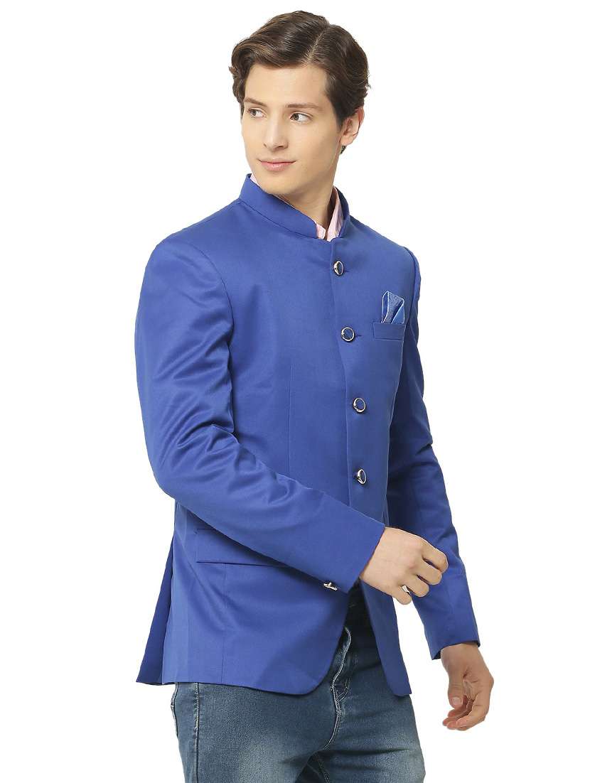 cotton blend casual blazer - 18961931 - Standard Image - 1