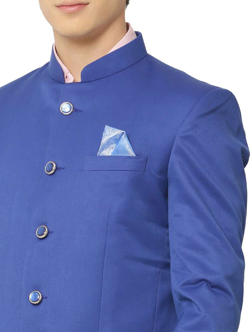 cotton blend casual blazer - 18961931 - Standard Image - 4