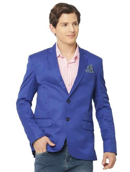 cotton blend casual blazer - 18961932 -  Standard Image - 0