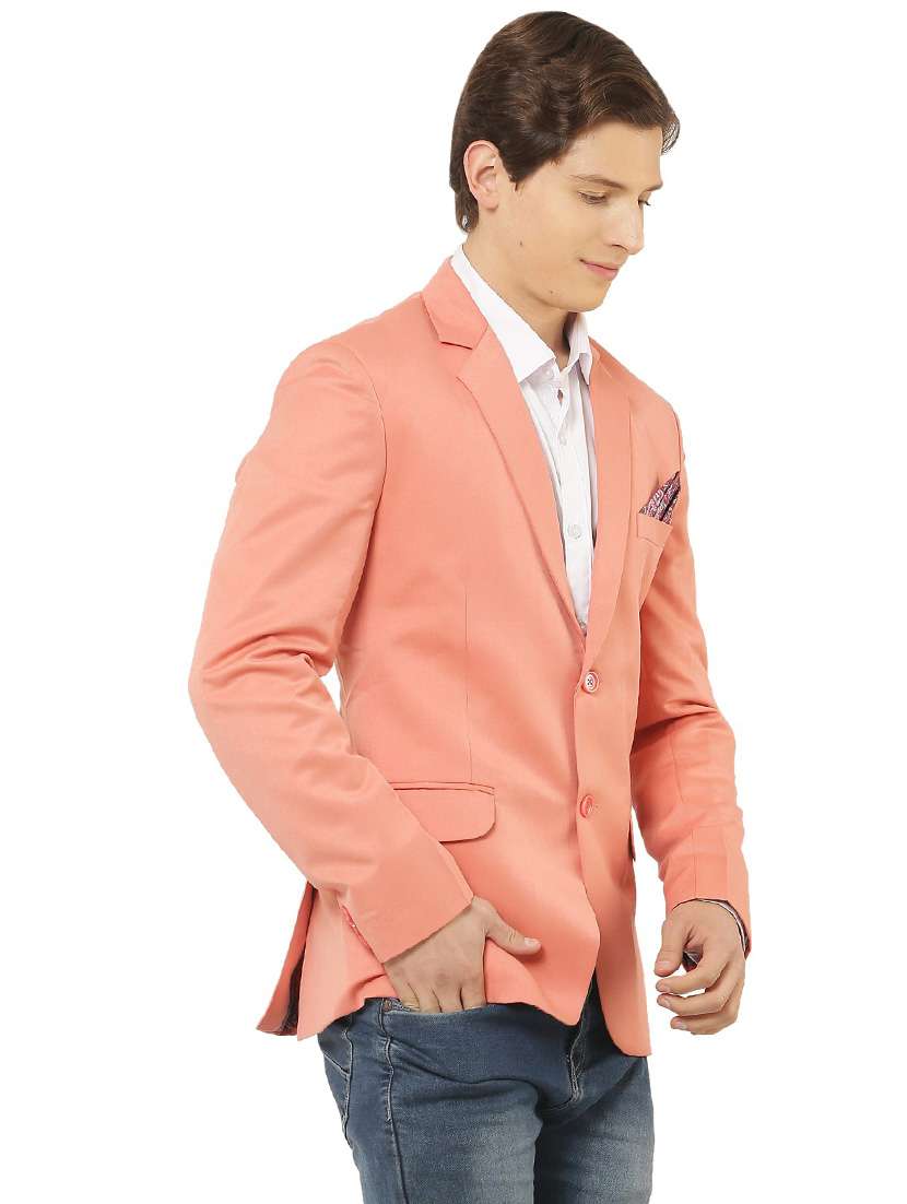 cotton blend casual blazer - 18961933 - Standard Image - 1