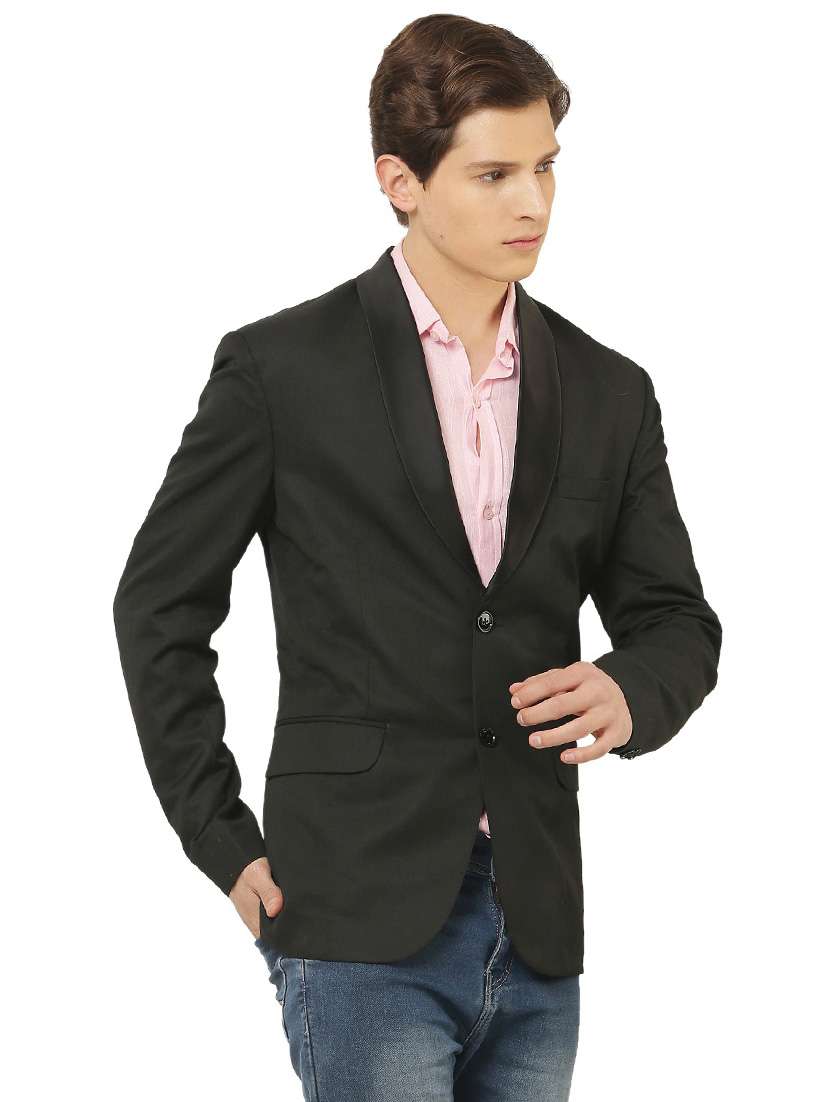 cotton blend casual blazer - 18961934 - Standard Image - 1