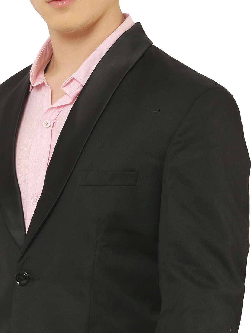 cotton blend casual blazer - 18961934 - Standard Image - 4