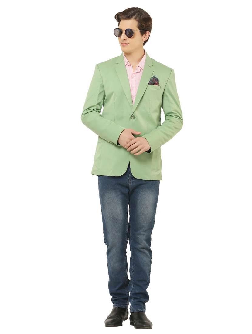 cotton blend casual blazer - 18961935 -  Standard Image - 4