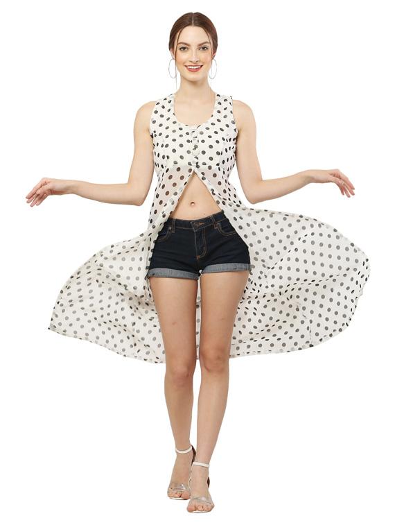 women's layered polka dots dress - 18961941 - Standard Image - 1